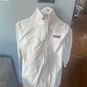 Vineyard Vines Women's White Full-Zip Utility Jacket